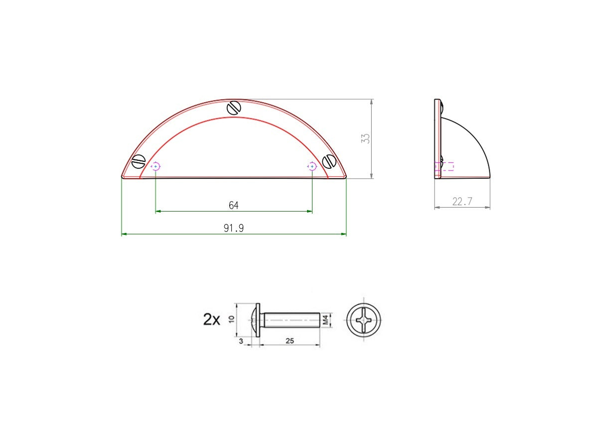 Uchwyt meblowy SCHWINN 2313-0064-B02