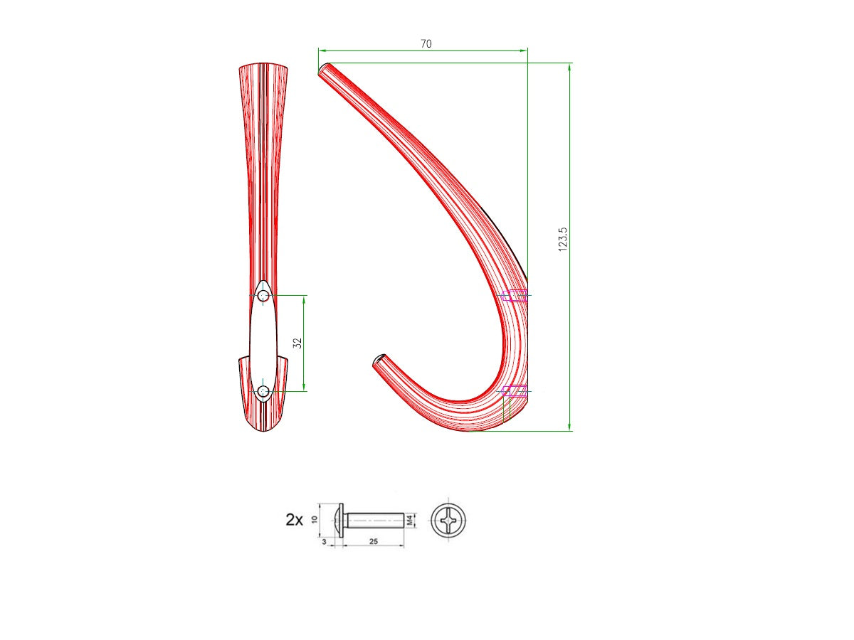 Uchwyt meblowy SCHWINN 2316-0032-B02