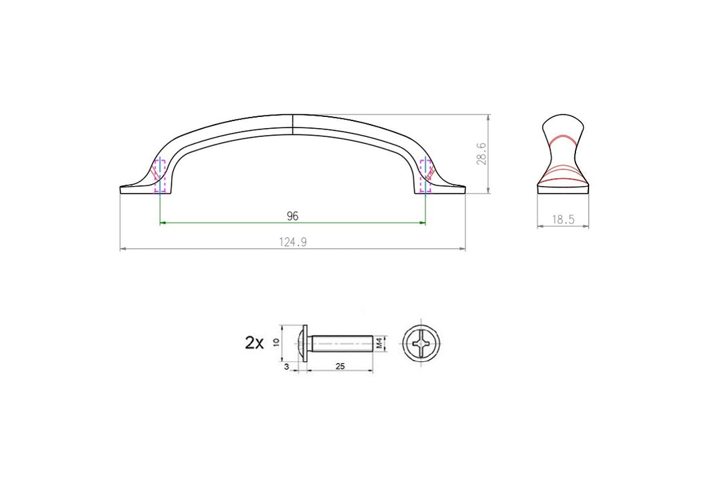 Uchwyt meblowy SCHWINN 2342-0096-B02