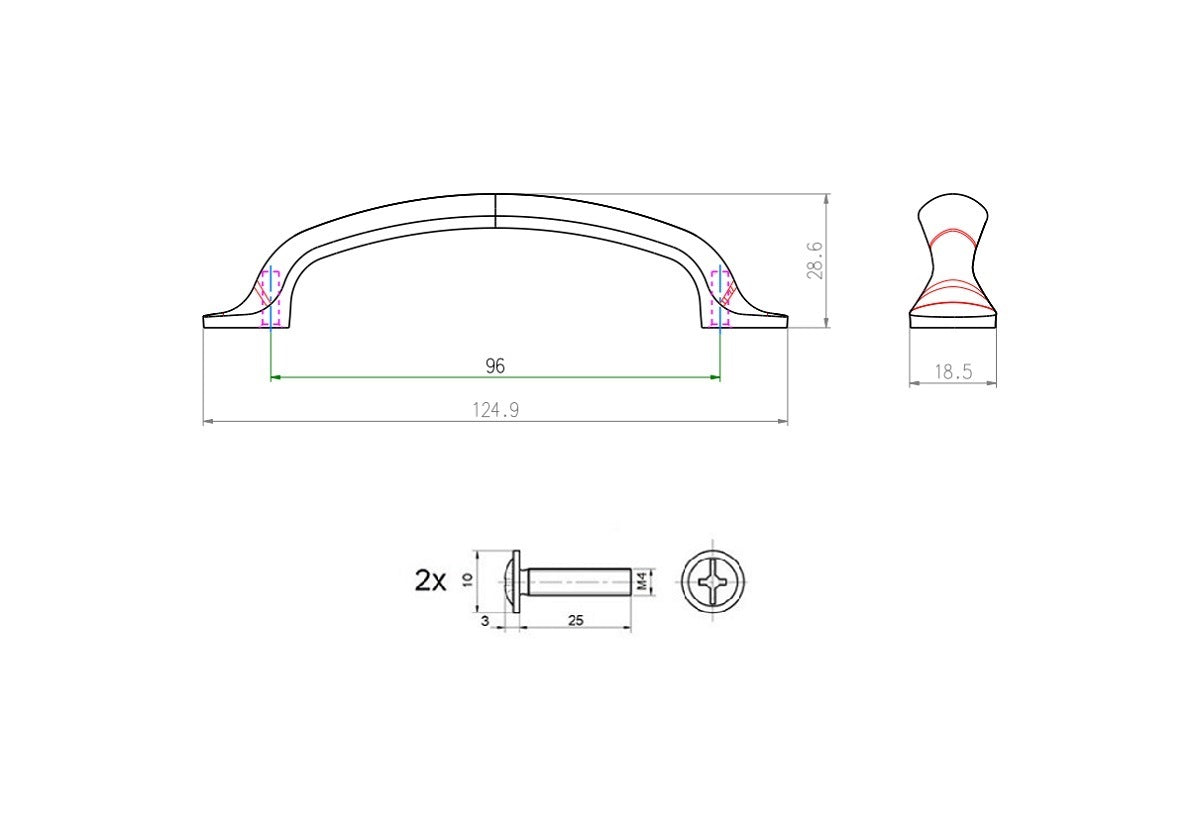 Uchwyt meblowy SCHWINN 2342-0096-B02