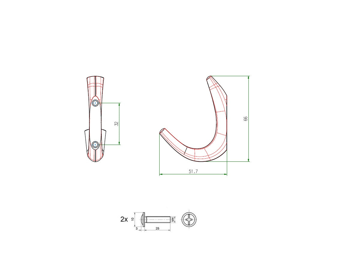 Uchwyt meblowy SCHWINN 2345-0032-B02