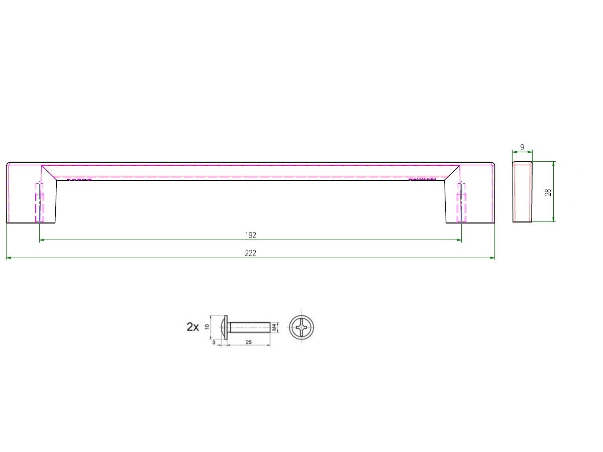 Uchwyt meblowy SCHWINN 2516-0192-B01