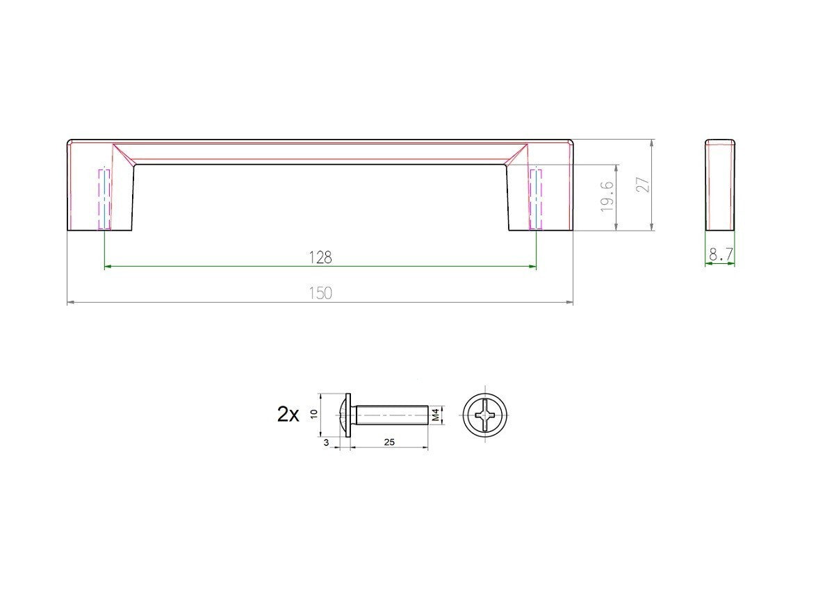 Uchwyt meblowy SCHWINN 2576-0128-B01