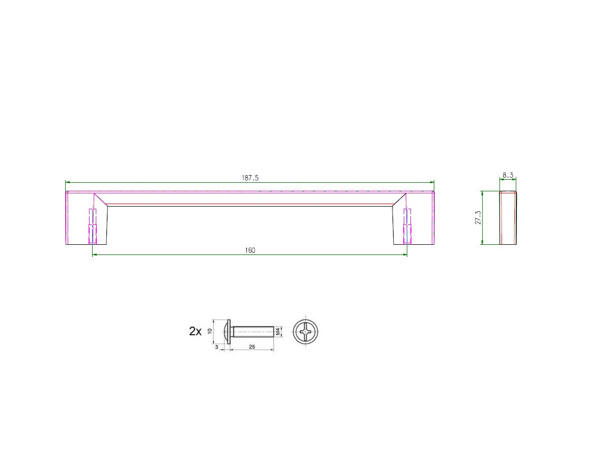 Uchwyt meblowy SCHWINN 2576-0160-B01