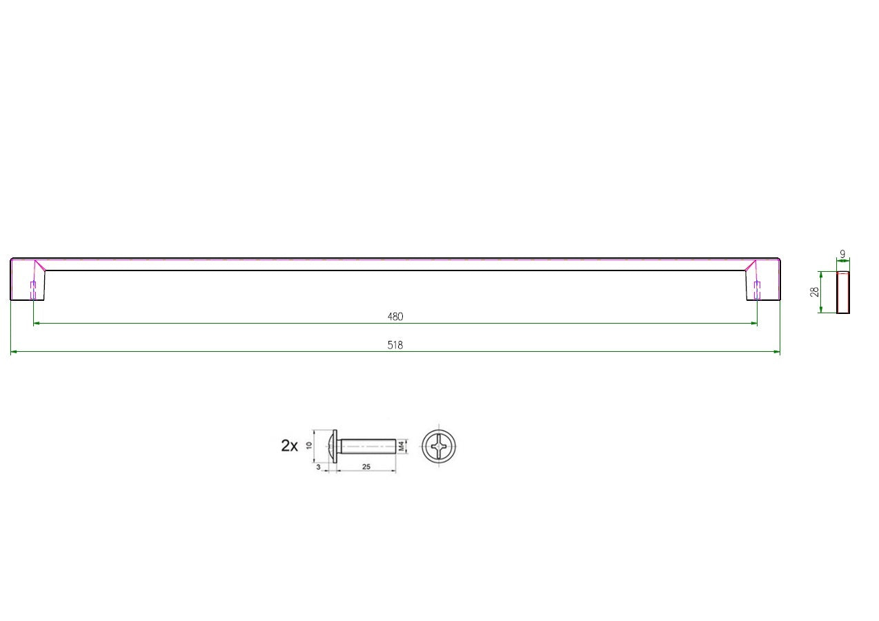 Uchwyt meblowy SCHWINN 2576-0480-B01