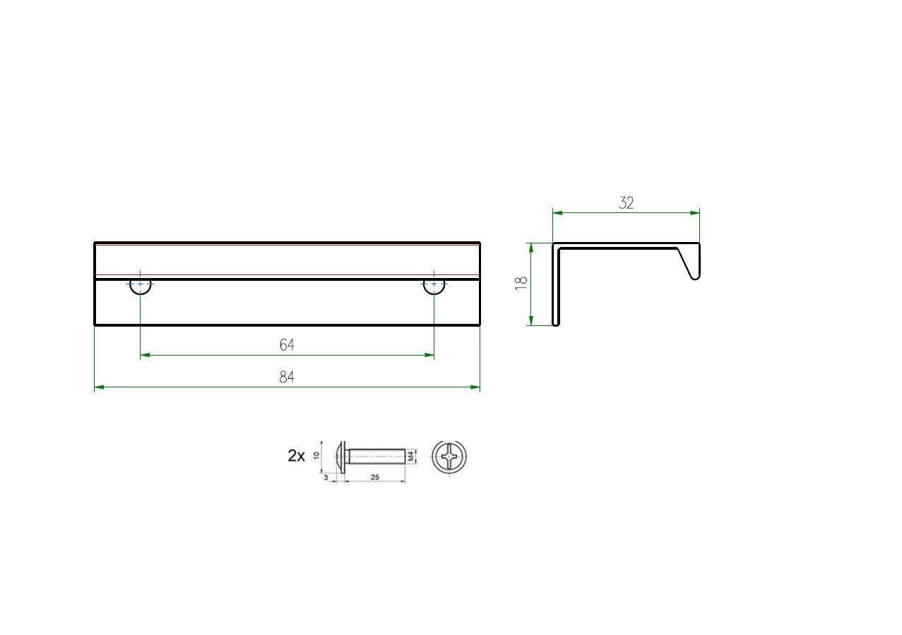 Uchwyt meblowy SCHWINN 4394-0064-A13